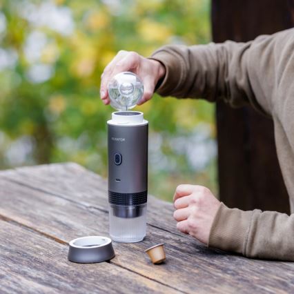 Aligator ACM002 - PortaCaffé 3-in-1 Travel Rechargeable Coffee Maker 72W/7500 mAh gray