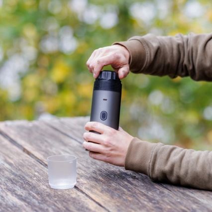 Aligator ACM002 - PortaCaffé 3-in-1 Travel Rechargeable Coffee Maker 72W/7500 mAh gray