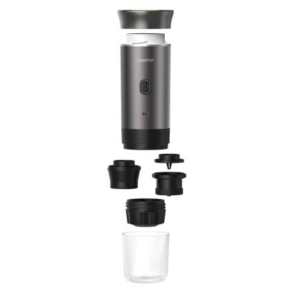 Aligator ACM002 - PortaCaffé 3-in-1 Travel Rechargeable Coffee Maker 72W/7500 mAh gray