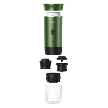Aligator ACM003 - PortaCaffé 3-in-1 Portable Rechargeable Travel Coffee Maker 72W/7500 mAh Green