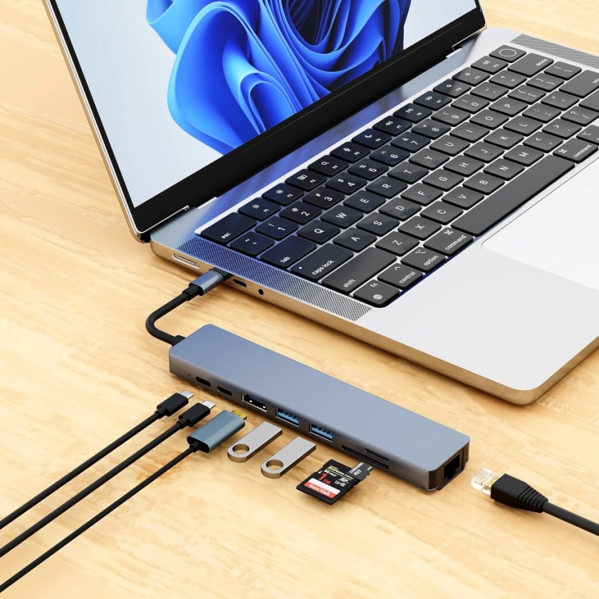 Aligator AHUB001 - 8-in-1 USB-C Hub