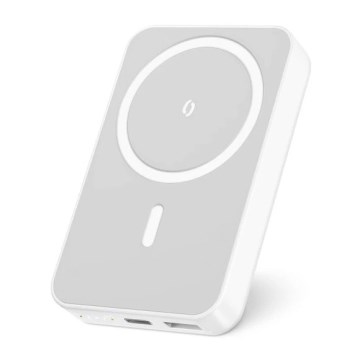 Aligator AMS04WT - 10,000 mAh Power Bank with Qi and MagSafe wireless charging, 15W Power Delivery, Black