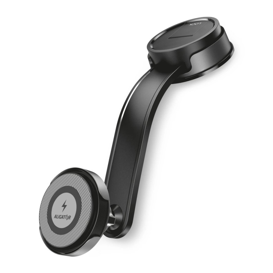 Aligator AMS07BK - MagSafe Car Phone Holder with Flexible Arm, Black