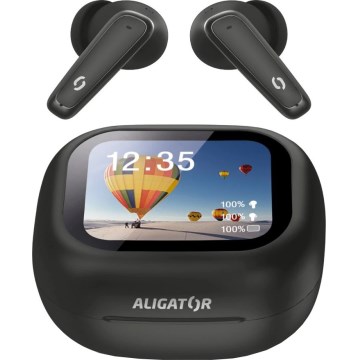Aligator ATR10BK - 2-in-1 Wireless Translator Earbuds Pods Translate 470 mAh + 2x 40 mAh Black