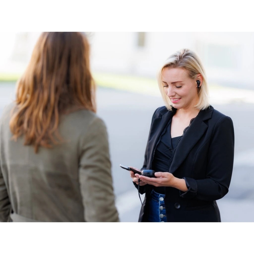 Aligator ATR10BK - 2-in-1 Wireless Translator Earbuds Pods Translate 470 mAh + 2x 40 mAh Black