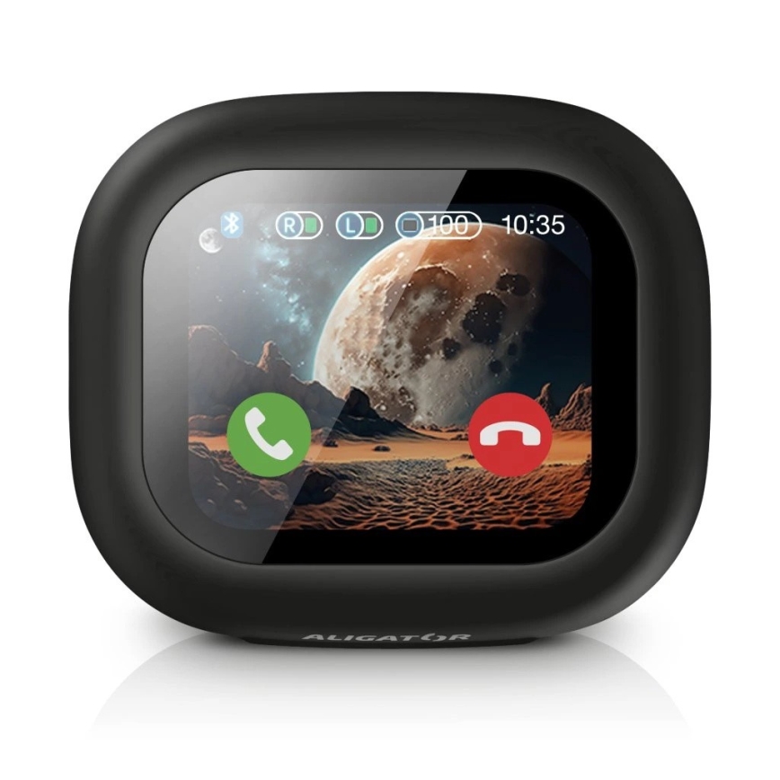 Aligator ATR10BK - 2-in-1 Wireless Translator Earbuds Pods Translate 470 mAh + 2x 40 mAh Black