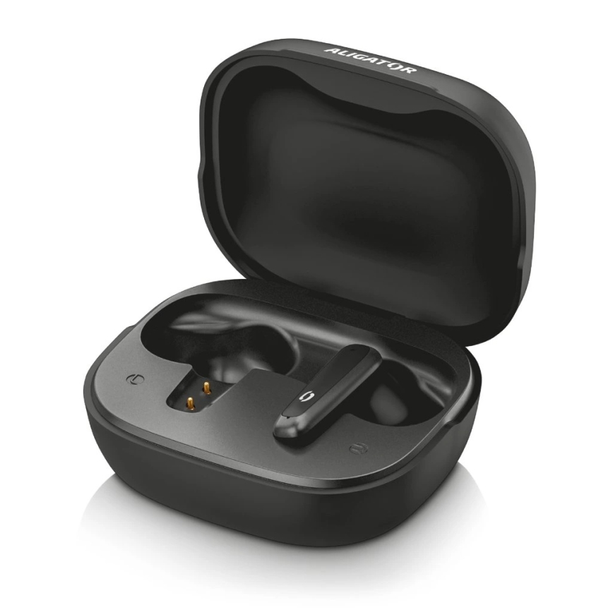 Aligator ATR10BK - 2-in-1 Wireless Translator Earbuds Pods Translate 470 mAh + 2x 40 mAh Black