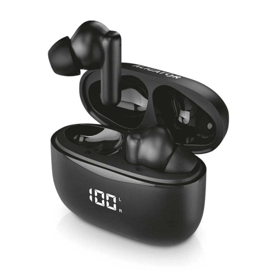 Aligator AUC001 - AUDIO COMBO 3-in-1: Over-ear headphones (150 mAh), wireless earbuds with 200 mAh charging case + 2 x 30 mAh earbuds, and a 1200 mAh speaker
