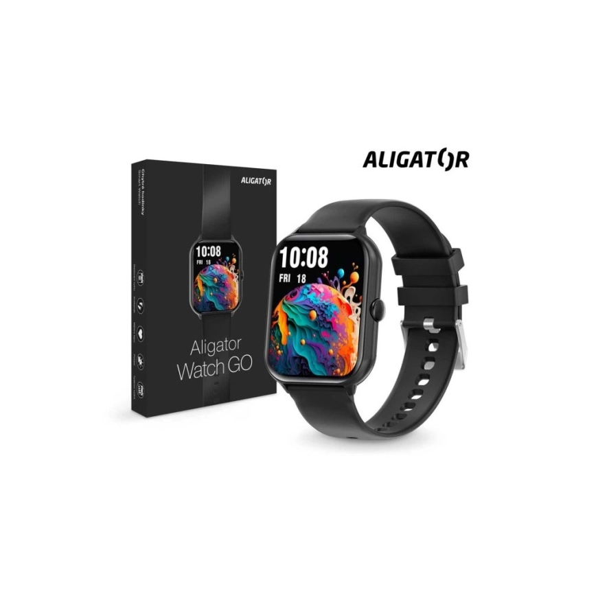 Aligator AW10BK - Watch GO Smartwatch 220 mAh IP67 Black