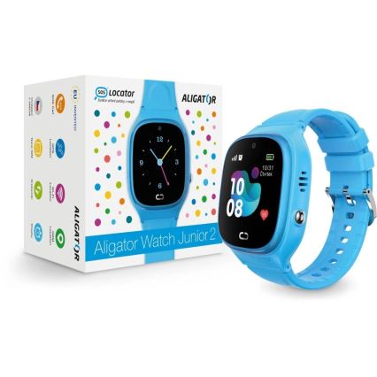 Aligator AW11BE - Watch Junior 2 Smartwatch 450 mAh IP67 Wi-Fi Blue