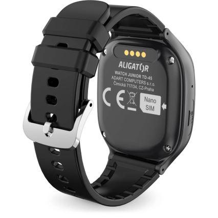 Aligator AW11BK - Watch Junior 2 Smartwatch 450 mAh IP67 Wi-Fi Black