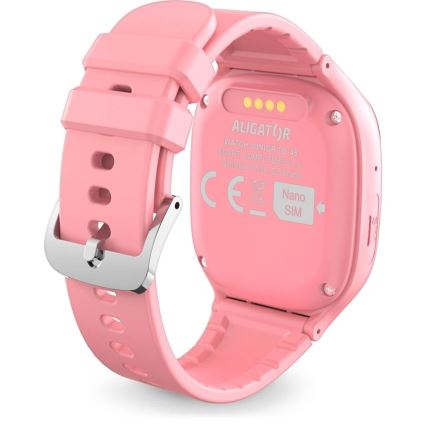 Aligator AW11PK - Smartwatch Watch Junior 2 450 mAh IP67 Wi-Fi Pink