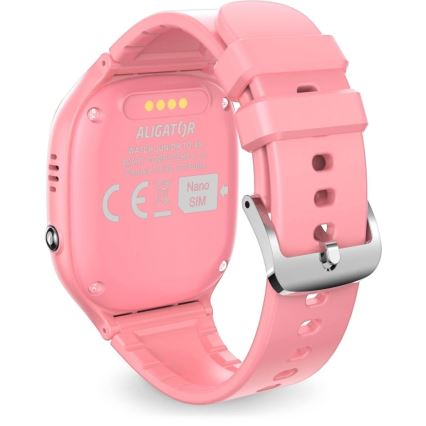 Aligator AW11PK - Watch Junior 2 Smartwatch, 450 mAh, IP67, Wi-Fi, Pink