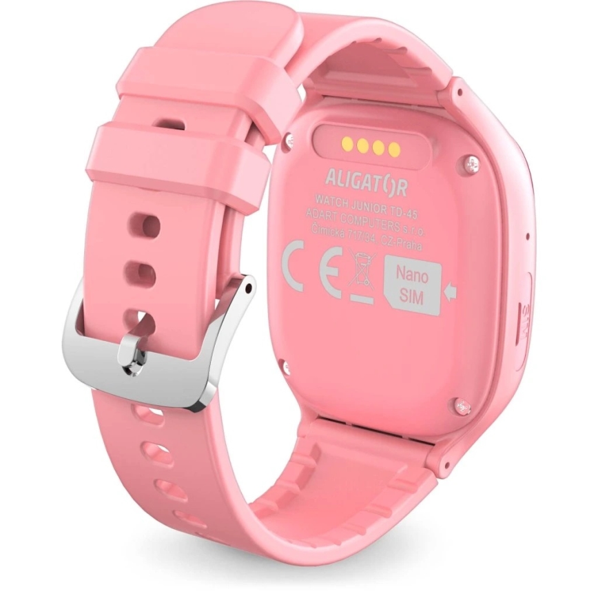 Aligator AW11PK - Watch Junior 2 Smartwatch, 450 mAh, IP67, Wi-Fi, Pink