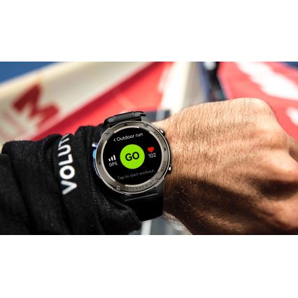 Aligator AW12BK - Smartwatch with GPS, 500 mAh, IP69K, Black