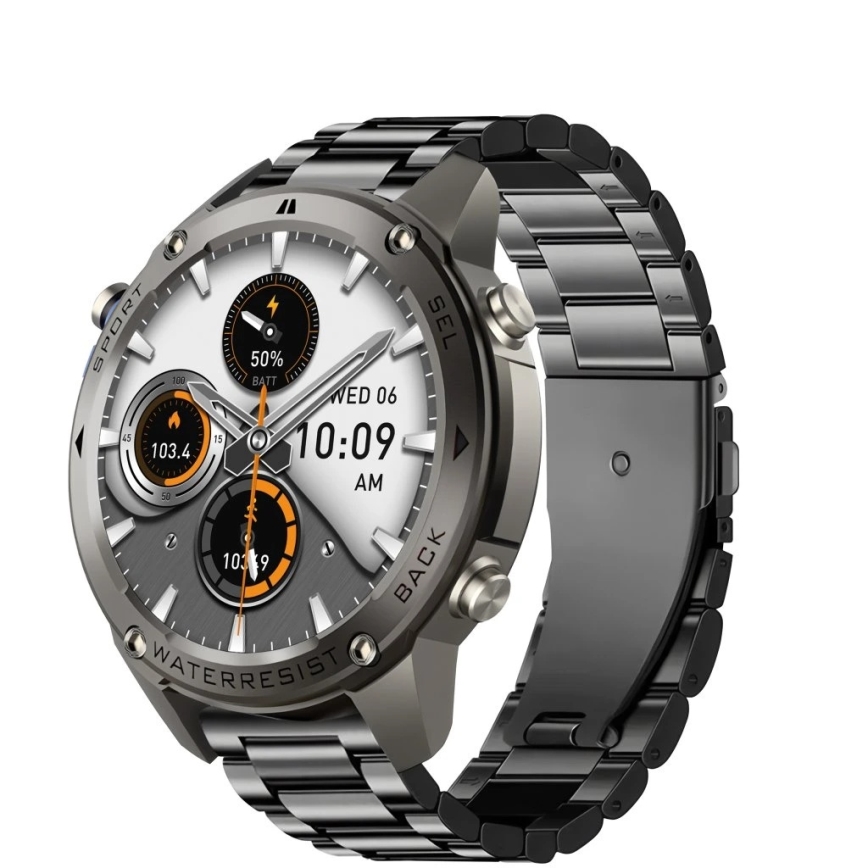 Aligator AW12BK - Smartwatch with GPS, 500 mAh, IP69K, Black