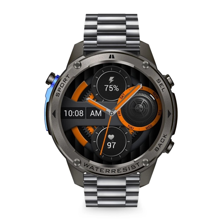 Aligator AW12BK - Smartwatch with GPS, 500 mAh, IP69K, Black