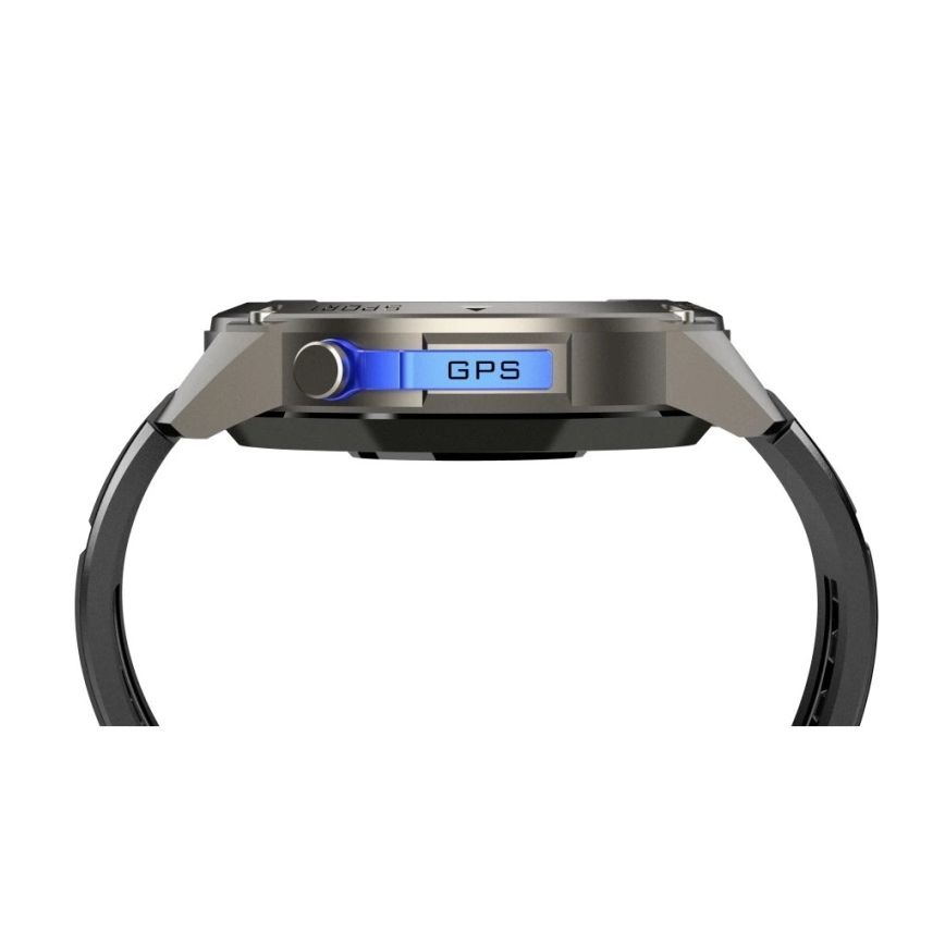 Aligator AW12BK - Smartwatch with GPS, 500 mAh, IP69K, Black