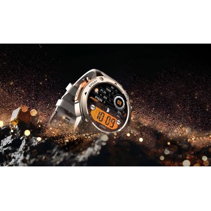 Aligator AW12SR - Smartwatch with GPS, 500 mAh battery, IP69K protection, Silver