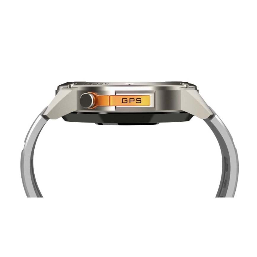 Aligator AW12SR - Smartwatch with GPS, 500 mAh battery, IP69K protection, Silver