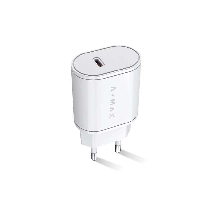 Aligator AX0001V - A-MAX 20W Power Delivery USB-C Fast-Charging Adapter, White