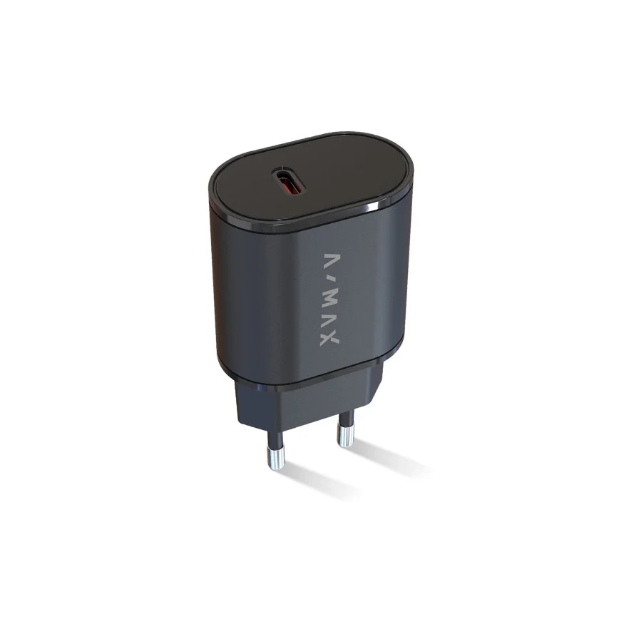 Aligator AX0002V - A-MAX 20W USB-C Fast Charging Adapter with Power Delivery, Black