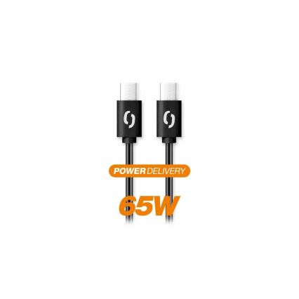 Aligator DATKP48 - USB-C to USB-C Cable, 65W Power Delivery, 1.5 m, Black