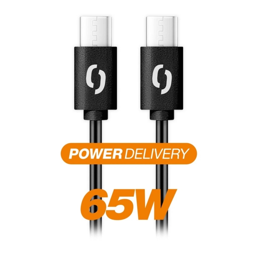 Aligator DATKP58 - USB cable USB-C / USB-C 65W Power Delivery 2.5m black