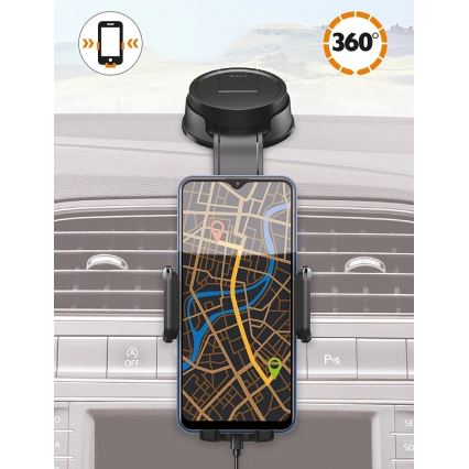 Aligator HA25 - Gooseneck Car Phone Holder, Black