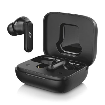 Aligator TWS07 - Wireless Pods Earbuds with LCD & ANC, 400 mAh Charging Case + 2×40 mAh Earbuds, Black