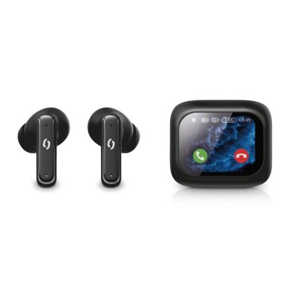 Aligator TWS07 - Wireless Pods Earbuds with LCD & ANC, 400 mAh Charging Case + 2×40 mAh Earbuds, Black