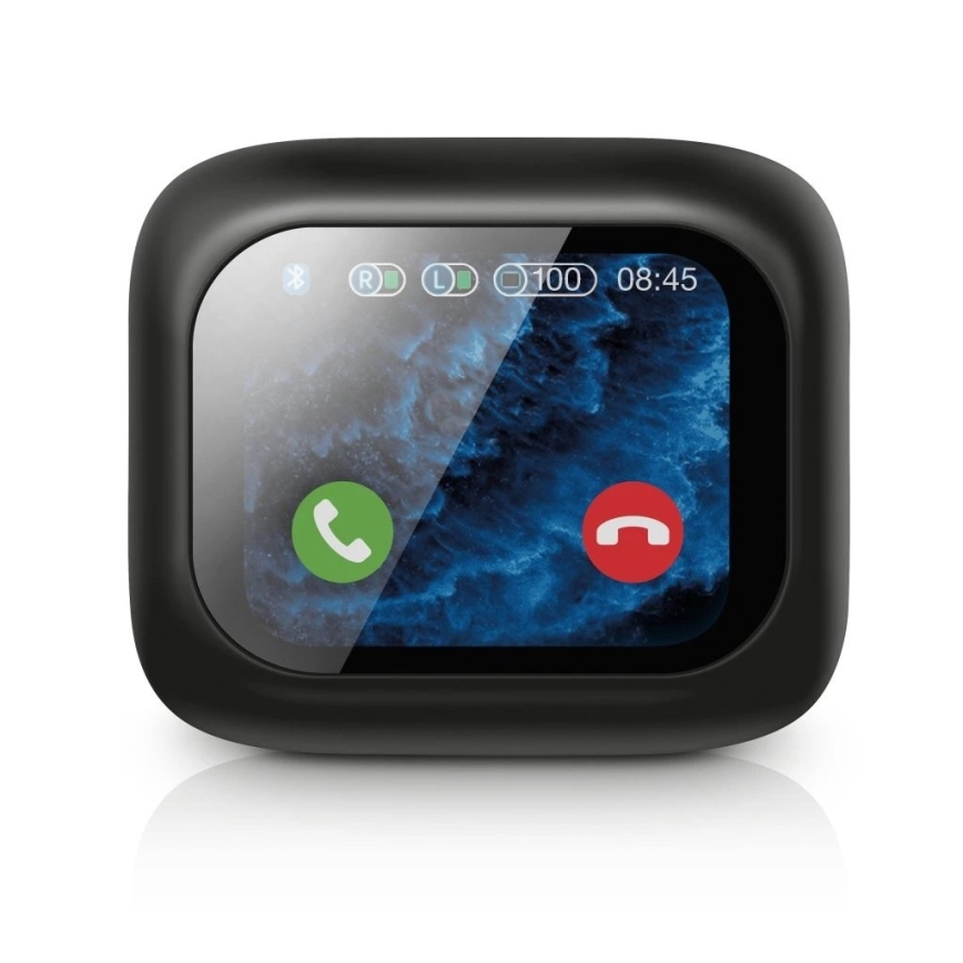 Aligator TWS07 - Wireless Pods Earbuds with LCD display + ANC, 400 mAh + 2x 40 mAh, IP30, Black