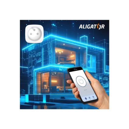 Aligator WAL001 - Smart Plug 3680W/230V/Type E/16A Wi-Fi Tuya