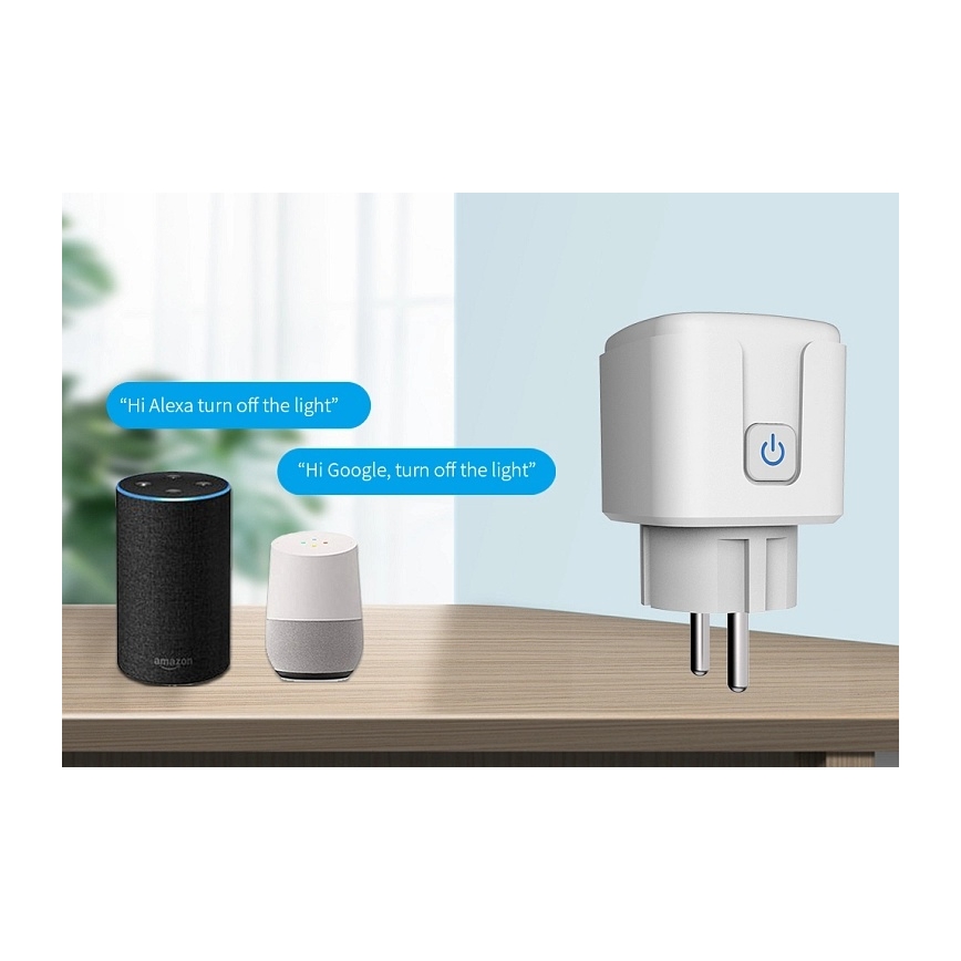 Aligator WAL001 - Smart Plug 3680W/230V/Type E/16A Wi-Fi Tuya
