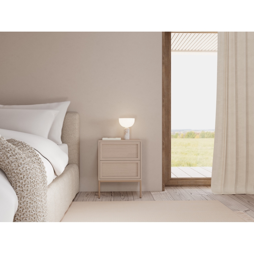 ALIN bedside table 46x40 cm taupe