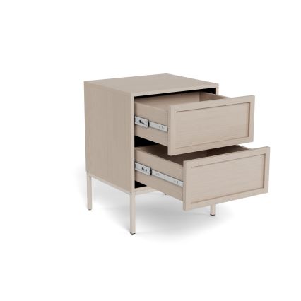 ALIN bedside table 46x40 cm taupe
