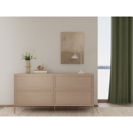 ALIN chest of drawers 157 x 40 cm taupe
