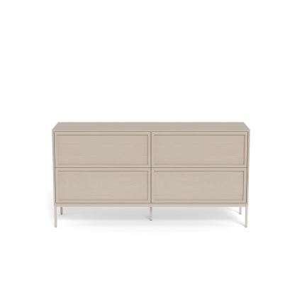 ALIN chest of drawers 157 x 40 cm taupe