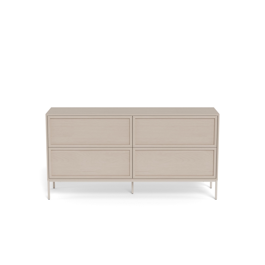ALIN chest of drawers 157 x 40 cm taupe