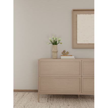 ALIN chest of drawers 157 x 40 cm taupe