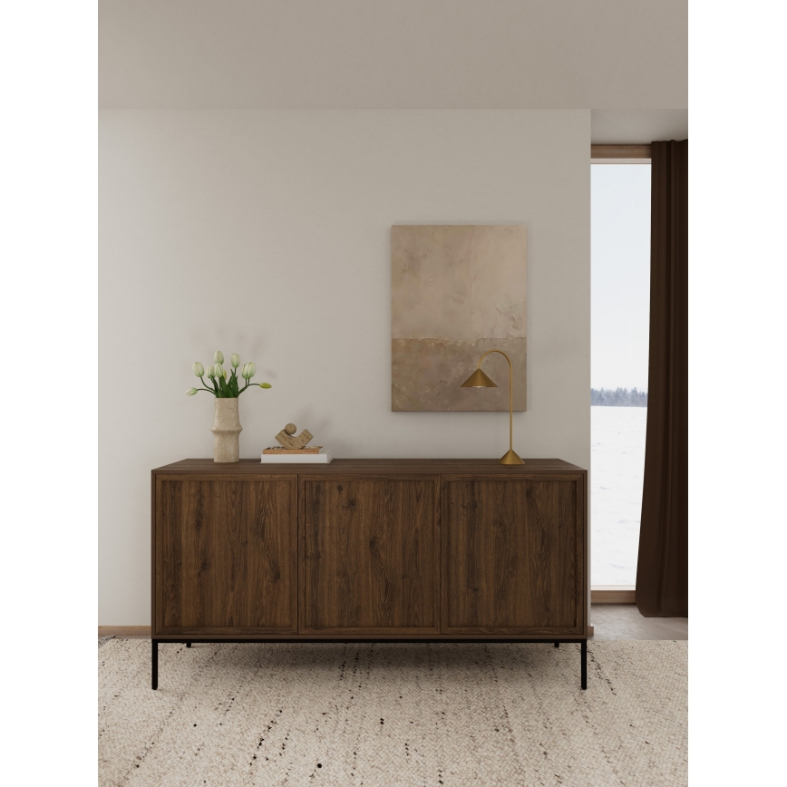 ALIN Chest of Drawers 158 x 40 cm, Brown