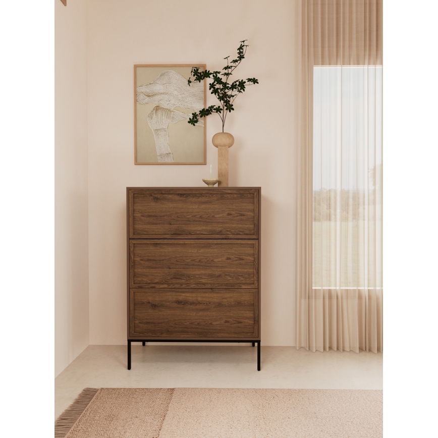 ALIN chest of drawers 80 x 40 cm brown