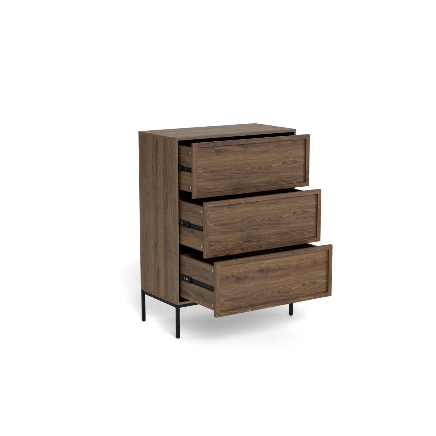 ALIN chest of drawers 80 x 40 cm brown