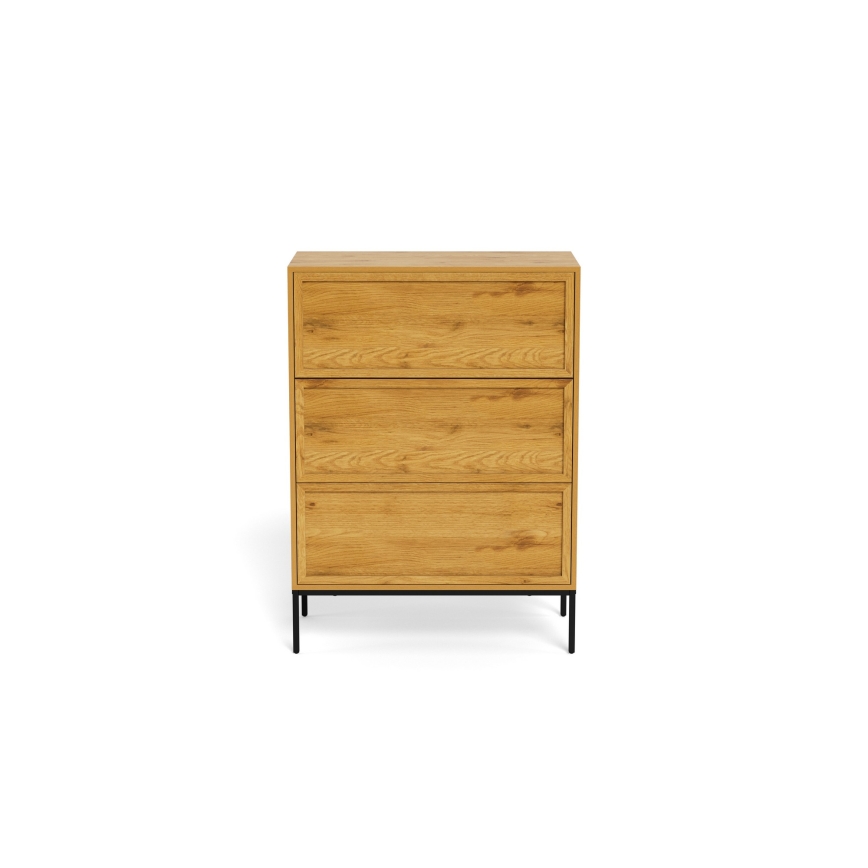 ALIN Chest of Drawers 80 x 40 cm – Light Brown