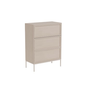 ALIN Chest of Drawers 80x40 cm Taupe