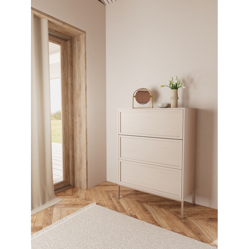 ALIN Chest of Drawers 80x40 cm Taupe