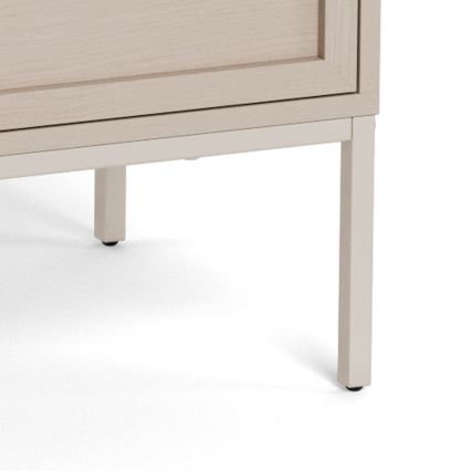 ALIN Chest of Drawers 80x40 cm Taupe