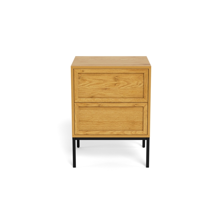 ALIN Nightstand 46x40 cm, Light Brown