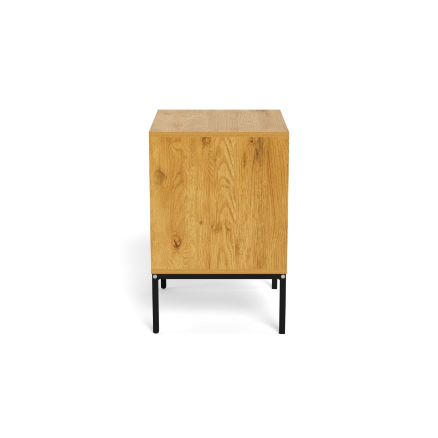ALIN Nightstand 46x40 cm, Light Brown