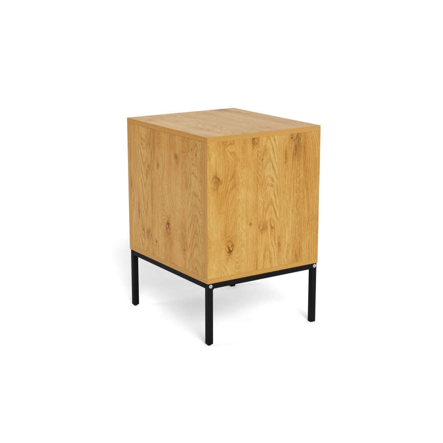 ALIN Nightstand 46x40 cm, Light Brown